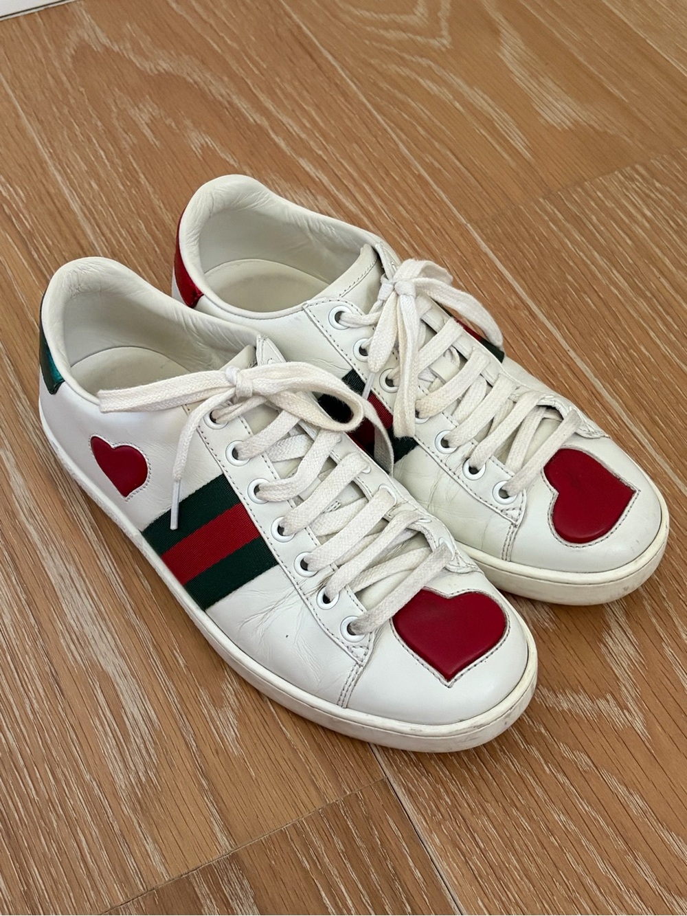 Gucci Ace Heart Women’s Sneakers Size 7
